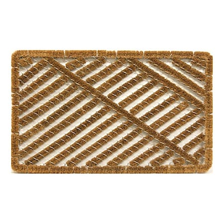 Bufonada 30 x 18 in. Wire Brush Brown Coir Coco Mat BU2087649